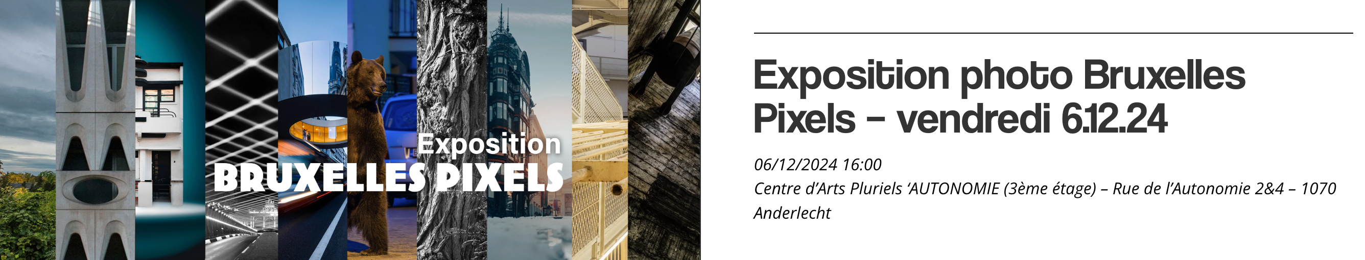 Bruxelles Pixels VII, visite avec Natrimoine le vendredi 6 décembre à 16h